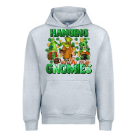 Heather Grey St. Patrick's Day gnomes Urban Hoodie - CowGirlArtShop