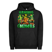Pigment Black St. Patrick's Day gnomes Urban Hoodie - CowGirlArtShop