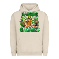 Pigment French Oak St. Patrick's Day gnomes Urban Hoodie - CowGirlArtShop