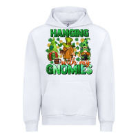 White St. Patrick's Day gnomes Urban Hoodie - CowGirlArtShop