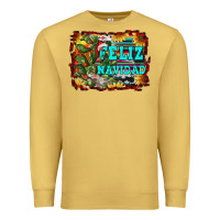 Antique Gold feliz navidad Premium Sweatshirt - RanaPortraitStore