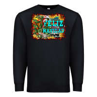 Black feliz navidad Premium Sweatshirt - RanaPortraitStore