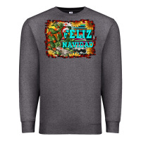 Charcoal Heather feliz navidad Premium Sweatshirt - RanaPortraitStore