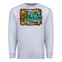 Heather Grey feliz navidad Premium Sweatshirt - RanaPortraitStore