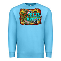 Ocean Blue feliz navidad Premium Sweatshirt - RanaPortraitStore