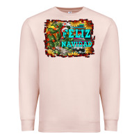 Pale Pink feliz navidad Premium Sweatshirt - RanaPortraitStore