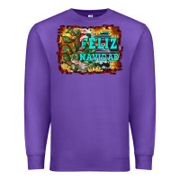 Purple feliz navidad Premium Sweatshirt - RanaPortraitStore