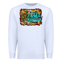 White feliz navidad Premium Sweatshirt - RanaPortraitStore