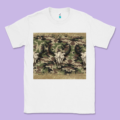 Camouflage Bull Skull Classic Tee Designed By Jasminsmagicworld