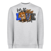 Heather Grey For The Love Of The Lions Heavyweight Sweatshirt - LillyAllenDesigns