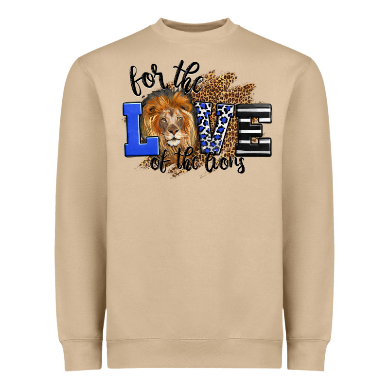 For The Love Of The Lions Heavyweight Sweatshirt by LillyAllenDesigns | Teevron