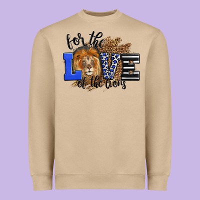 For The Love Of The Lions Heavyweight Sweatshirt Designed By Lillyallendesigns