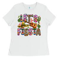 White let s fiesta Ladies Tee - Zillion Design Studio