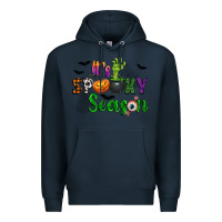 Navy It's Spooky Season Premium Hoodie - texasbilliewilder