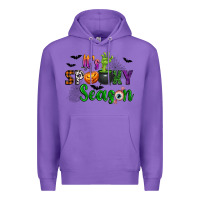 Purple It's Spooky Season Premium Hoodie - texasbilliewilder