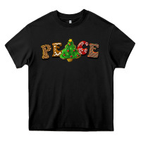 Black christmas peace Heavy Core Tee - BarkalooDesign