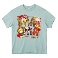 Arona mama softball baseball with popcorn Heavy Core Tee - texasbilliewilder