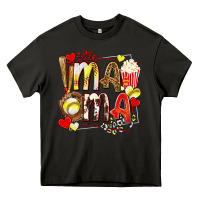 Asphalt mama softball baseball with popcorn Heavy Core Tee - texasbilliewilder