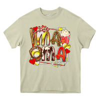 Mossy mama softball baseball with popcorn Heavy Core Tee - texasbilliewilder