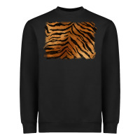 Black handdrawn tiger pattern background Heavyweight Sweatshirt - BarkalooDesign
