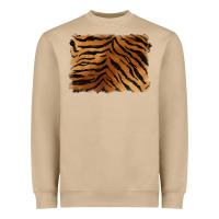 Mushroom handdrawn tiger pattern background Heavyweight Sweatshirt - BarkalooDesign
