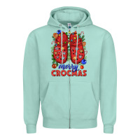Merry Crocmas Zipper Hoodie | Teevron