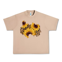 Burro sunflower leopard patch Urban Heavy Tee - AdoDesignShop