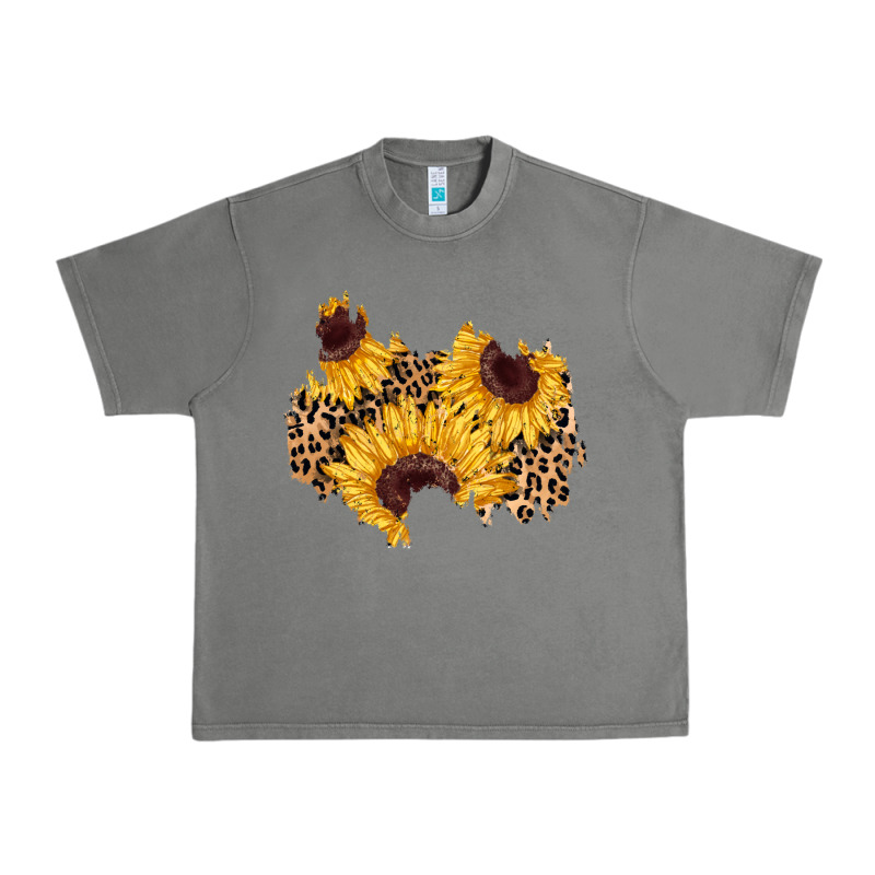 Sunflower Leopard Patch Urban Heavy Tee by AdoDesignShop | Teevron
