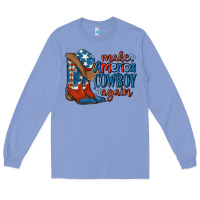 Colony Blue make america cowboy again Long Sleeve Tee - MaliasSmallBusiness