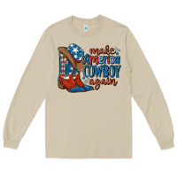 Mushroom make america cowboy again Long Sleeve Tee - MaliasSmallBusiness