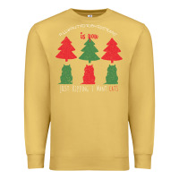 Antique Gold All Want For Christmas is You Just Kidding I Want Cats Premium Sweatshirt - Bettercallsaul