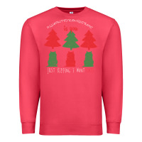 Cardinal All Want For Christmas is You Just Kidding I Want Cats Premium Sweatshirt - Bettercallsaul