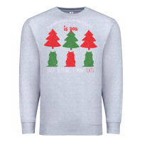 Heather Grey All Want For Christmas is You Just Kidding I Want Cats Premium Sweatshirt - Bettercallsaul
