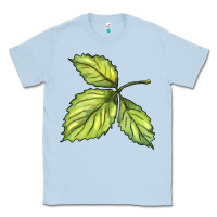 Dusty Blue green leaf Classic Tee - BarkalooDesign