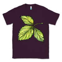 Plum green leaf Classic Tee - BarkalooDesign