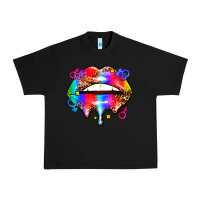 Black pride lips Urban Heavy Tee - AdoDesignShop