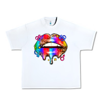 White pride lips Urban Heavy Tee - AdoDesignShop