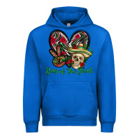 Cobalt Day of the dead Mexico Urban Hoodie - HowdyJamesFarm