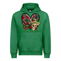 Emerald Day of the dead Mexico Urban Hoodie - HowdyJamesFarm