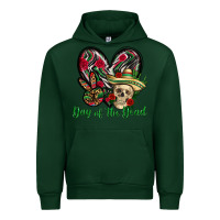 Forest Green Day of the dead Mexico Urban Hoodie - HowdyJamesFarm