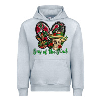 Heather Grey Day of the dead Mexico Urban Hoodie - HowdyJamesFarm