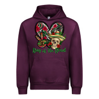 Mauve Wine Day of the dead Mexico Urban Hoodie - HowdyJamesFarm