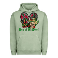Pigment Oil Green Day of the dead Mexico Urban Hoodie - HowdyJamesFarm