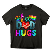 Asphalt free dad hugs Heavy Core Tee - Zillion Design Studio