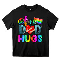 Black free dad hugs Heavy Core Tee - Zillion Design Studio