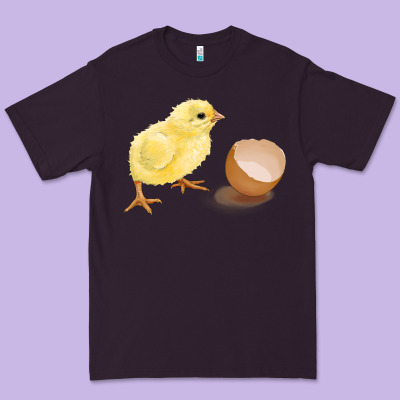 Chick With Egg Premium Tee Designed By Ranaportraitstore