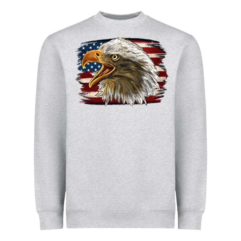 American Flag Eagle Heavyweight Sweatshirt by LillyAllenDesigns | Teevron