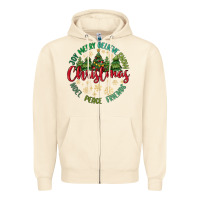Sandshell Christmas Vibes Zipper Hoodie - MaliasSmallBusiness