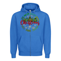 True Royal Christmas Vibes Zipper Hoodie - MaliasSmallBusiness