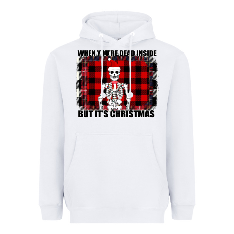 When You Re Dead Inside But It Christmas Skeleton Heavyweight Hoodie by Bettercallsaul | Teevron